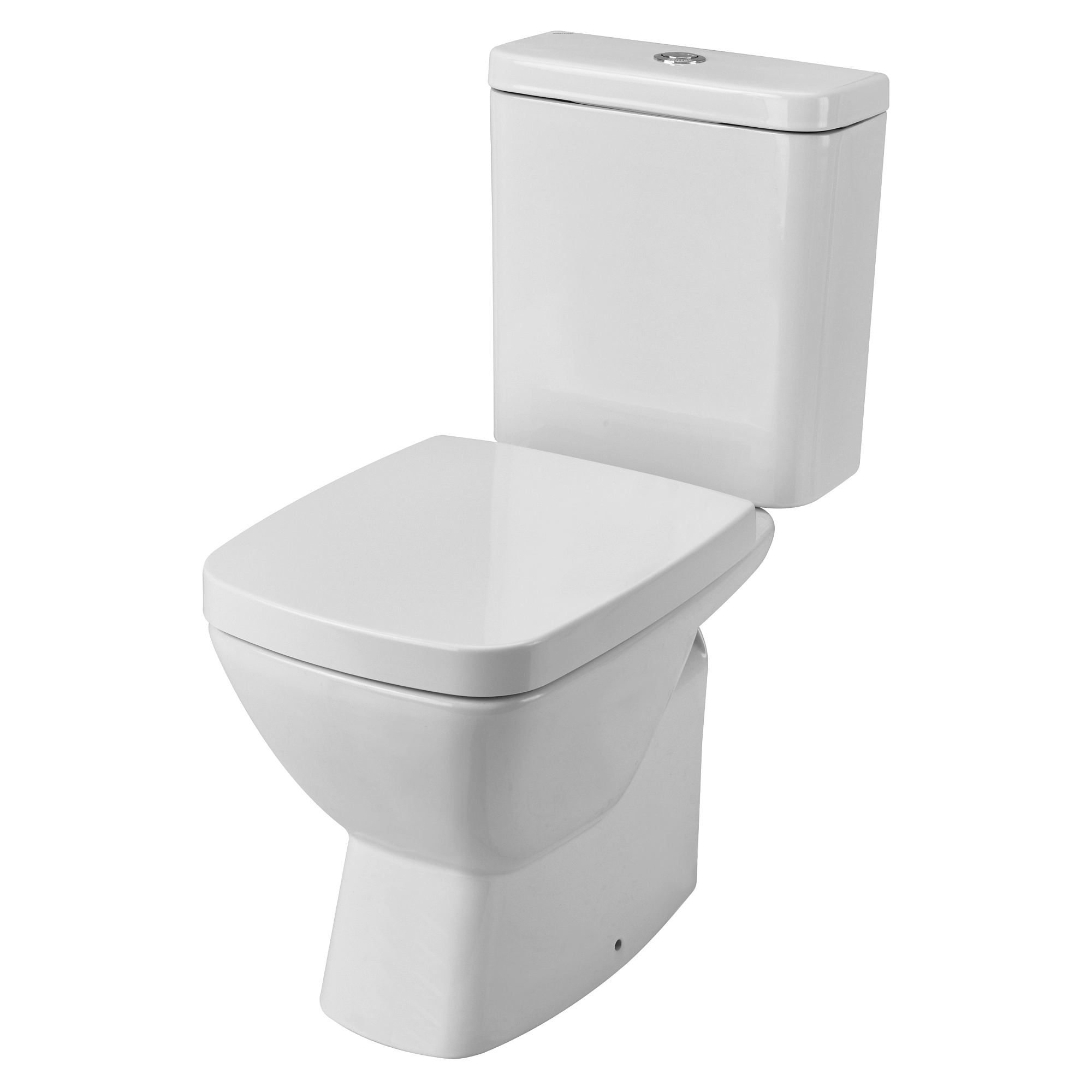 Унитаз-компакт Нео прямой выпуск, двухрежимная арматура Oliveira, сиденье дюропласт 1WH302194