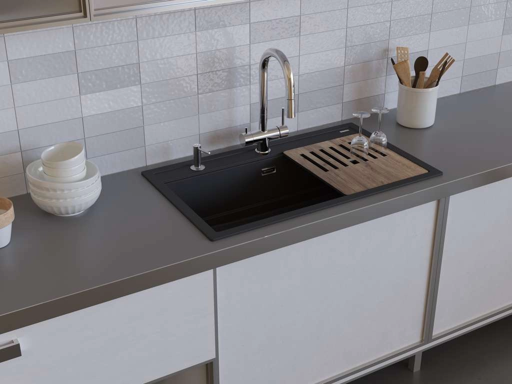 Мойка Kitagawa 86-LB-GB Artceramic/графит/4993794