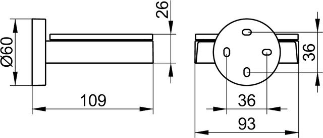 Мыльница, хрусталь, с держателем, хром Edition 90 19055019000