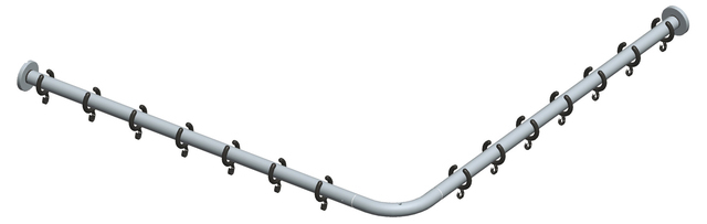 Набор штанг для душевой занавески для углового душа 1200 x 1200 мм Plan 14939011200