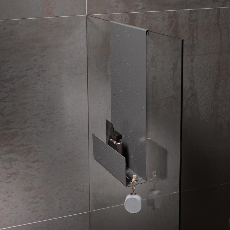 Полочка для душа 320 x 600 x 90 мм, тёмно-серый Edition 90 24951370000