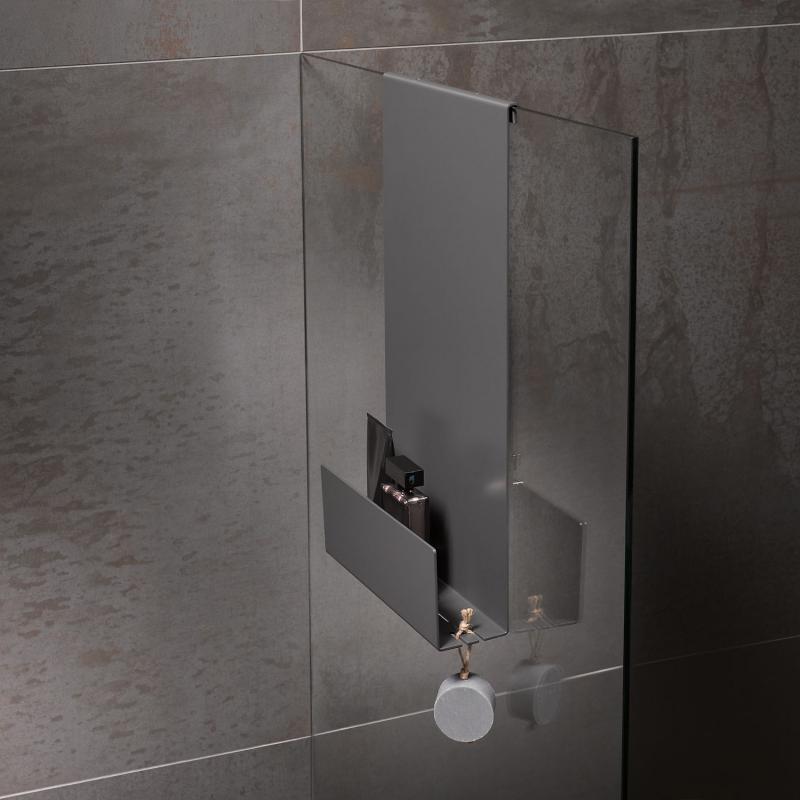 Полочка для душа 320 x 600 x 90 мм, тёмно-серый Edition 90 24951370000