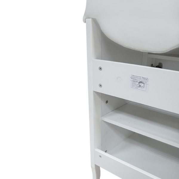 Тумба-умывальник Версаль-90 слоновая кость с раковиной JS90 (3130383)