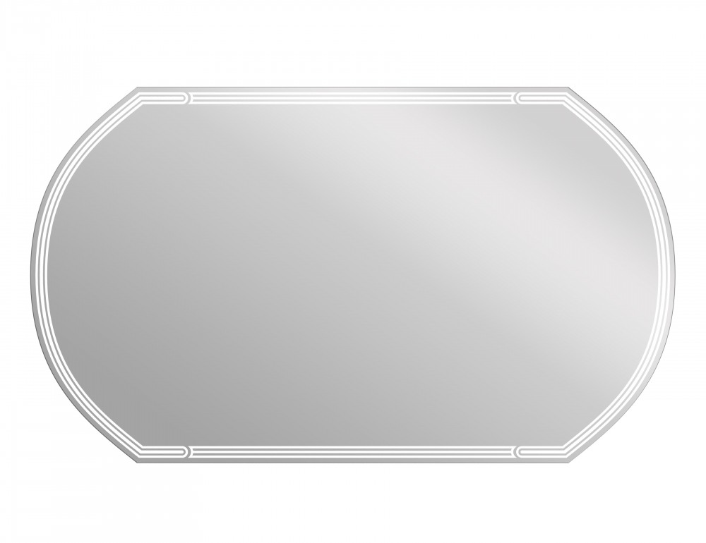 Зеркало LED 090 design 120x70 с подсветкой с антизапотеванием овальное, LU-LED090*120-d-Os