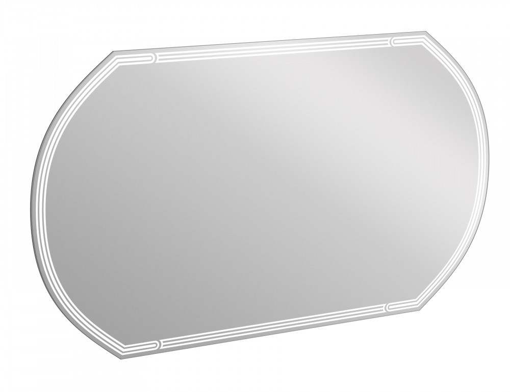 Зеркало LED 090 design 120x70 с подсветкой с антизапотеванием овальное, LU-LED090*120-d-Os
