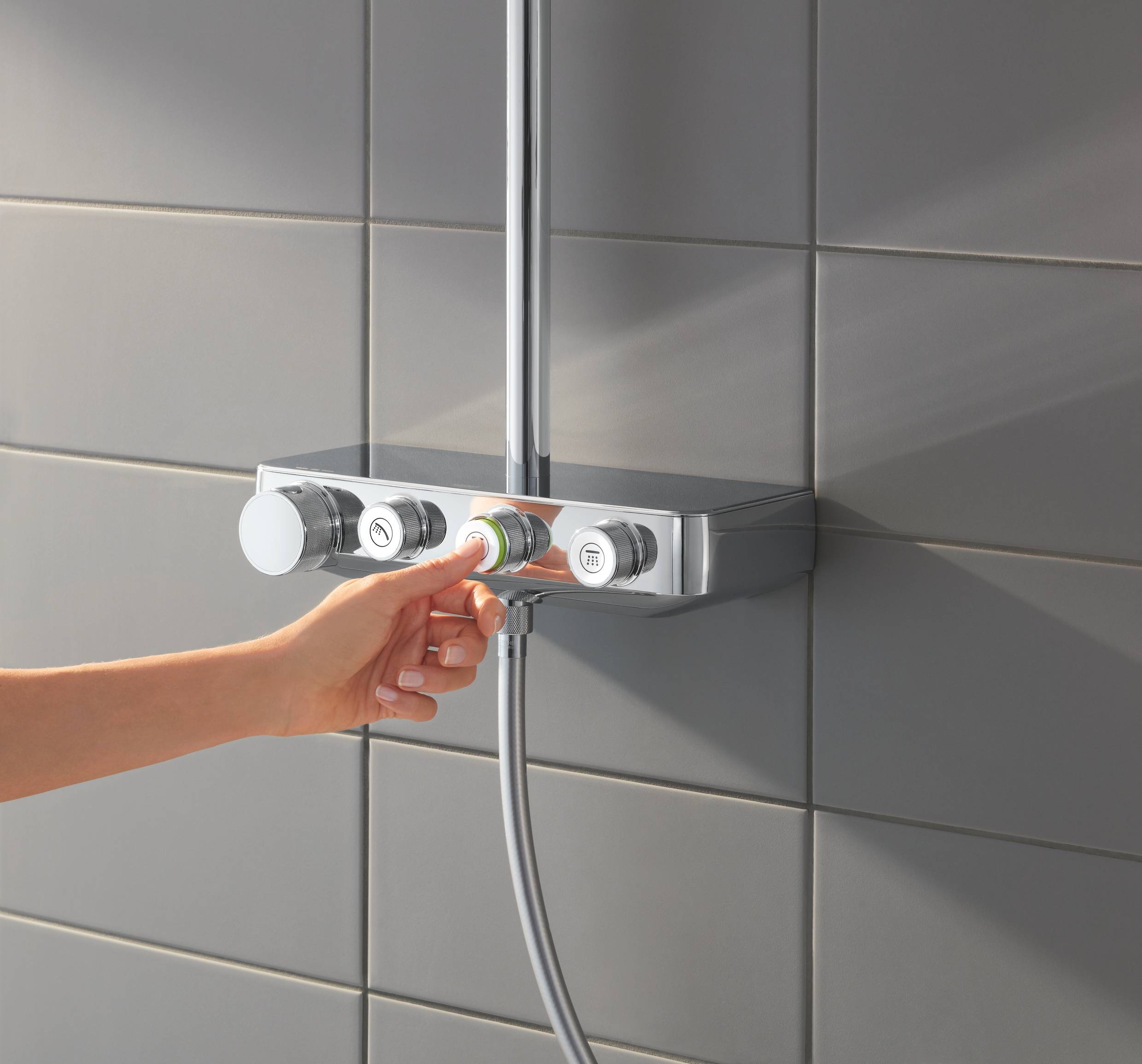 Душевая система с термостатом Grpohe Euphoria 310 Smart Control, хром, 26508000