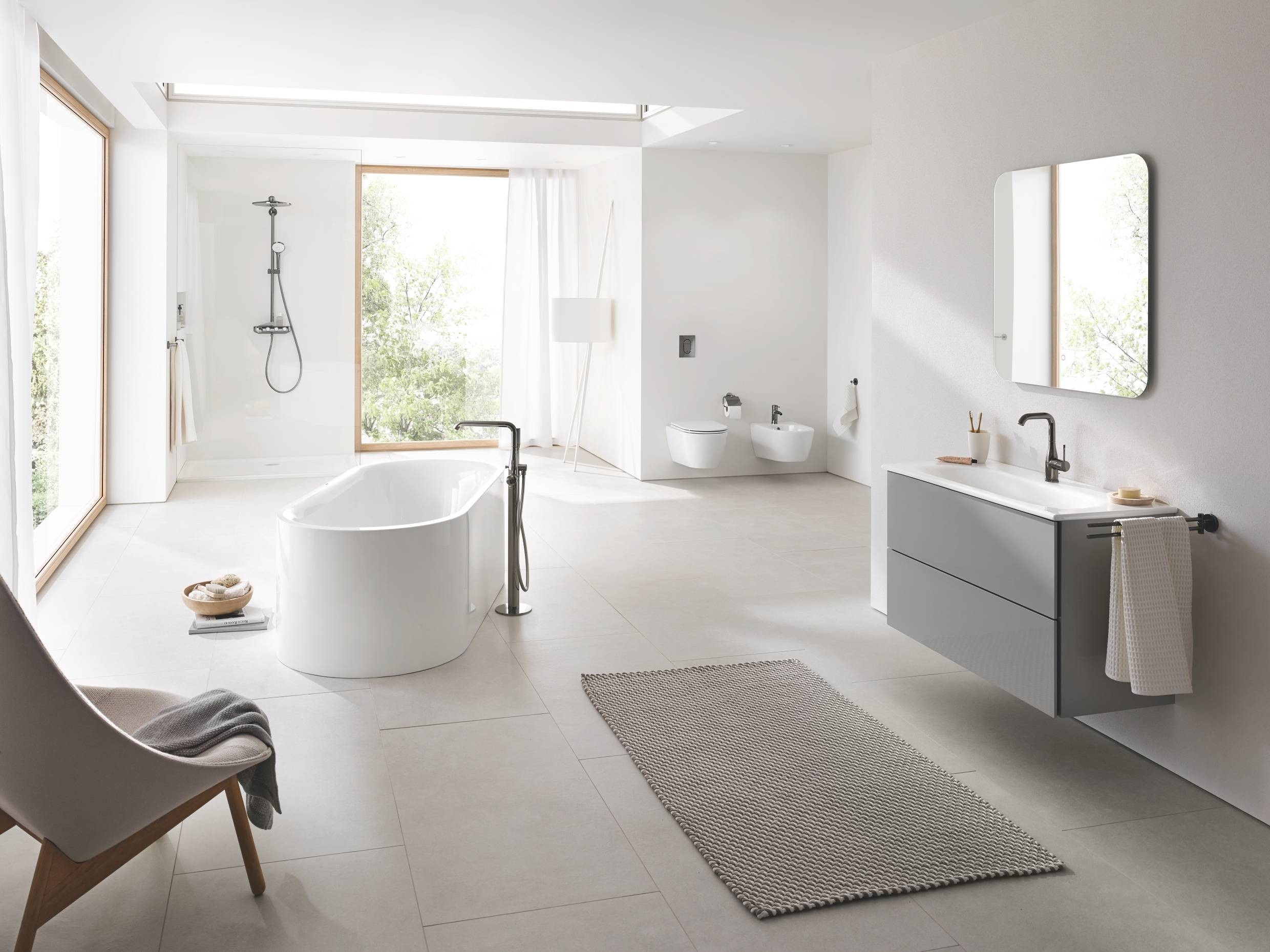 Сиденье для унитаза с микролифтом GROHE Essence Ceramic альпин-белый 39577000
