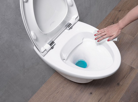 Унитаз подвесной безободковый 54х39х41 белый EDJ102-00 с сиденьем E20069-00 NOUVEL VAGUE J.Delafon