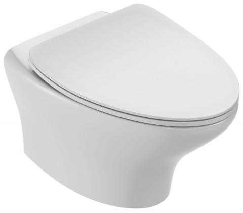 Унитаз подвесной безободковый 54х39х41 белый EDJ102-00 с сиденьем E20069-00 NOUVEL VAGUE J.Delafon