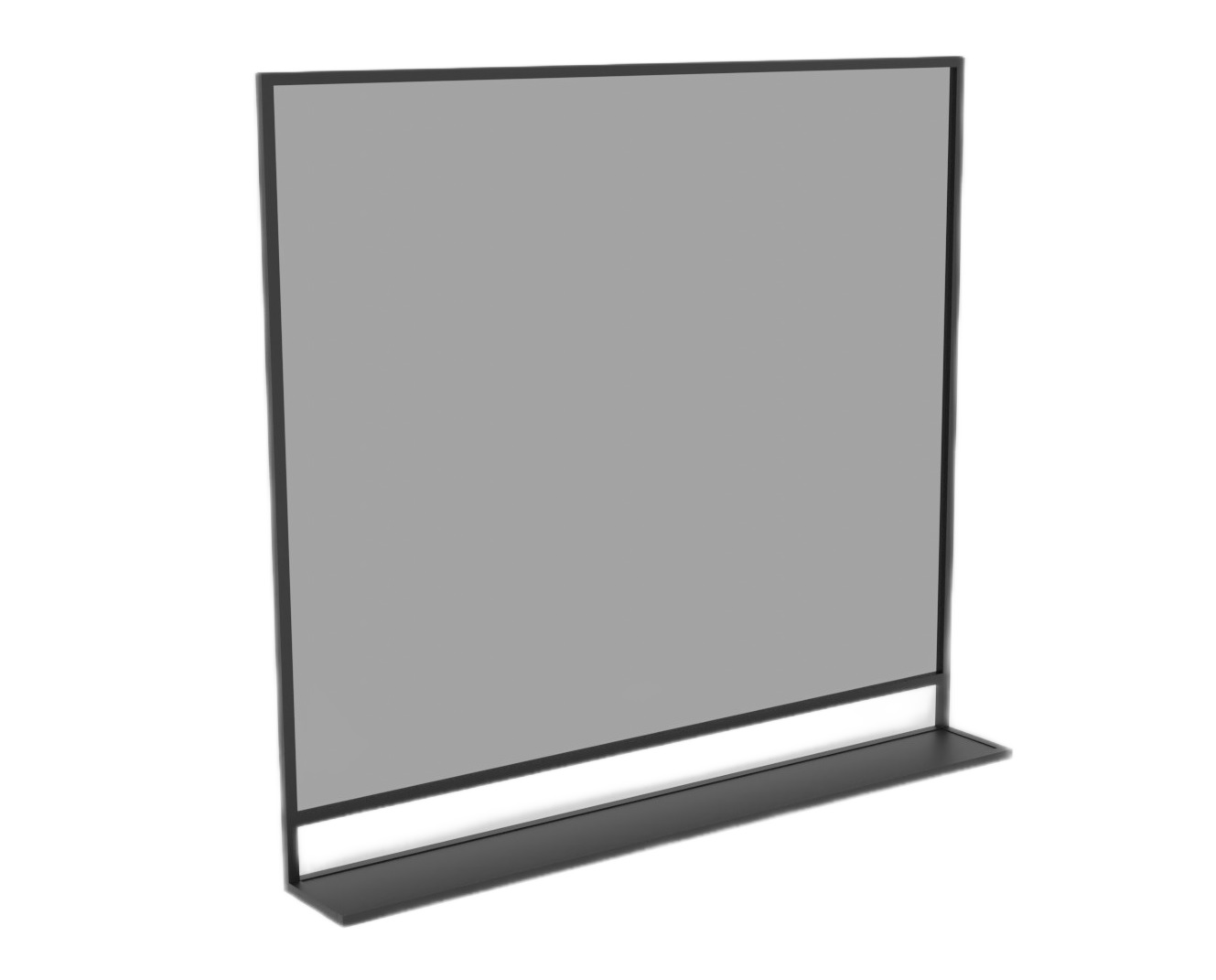 ЗЕРКАЛО В РАМЕ 1040*955*135 мм с полкой BERGERPLAST