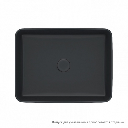 Умывальник накладной чёрный матовый Slide SLIBM02i27 IDDIS