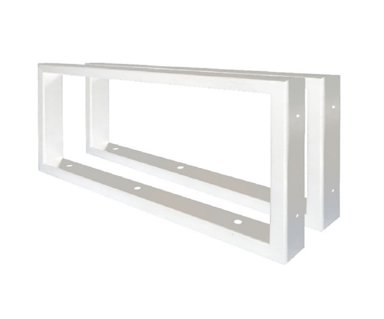 Кронштейн для столешницы белый, 240*480*40 мм, BGP00001149, комплект 2 шт