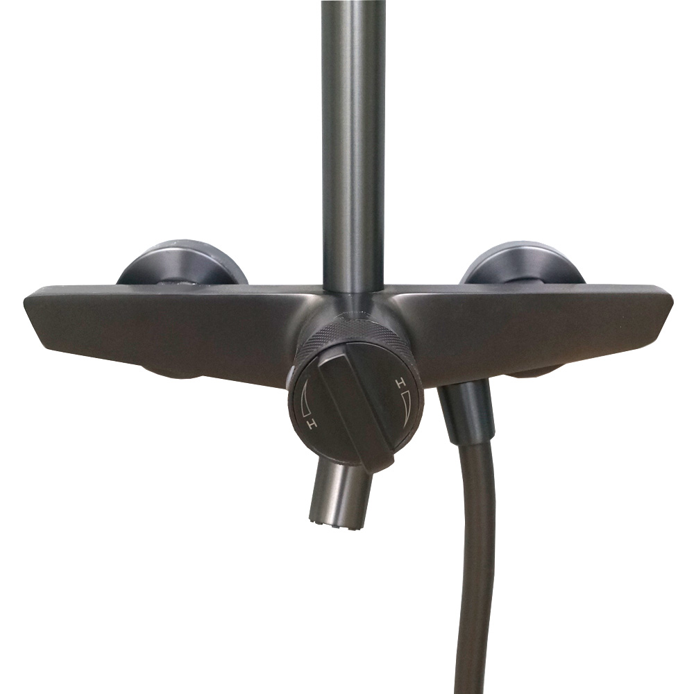 Душевая система R02-001, графит Bergerplast