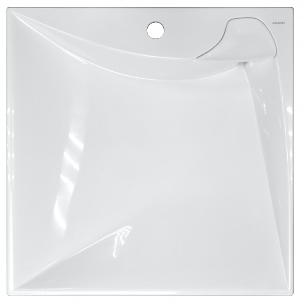 Раковина подвесная Gratsiy 597х598х90 литьевой мрамор белая CS00078505 Azario