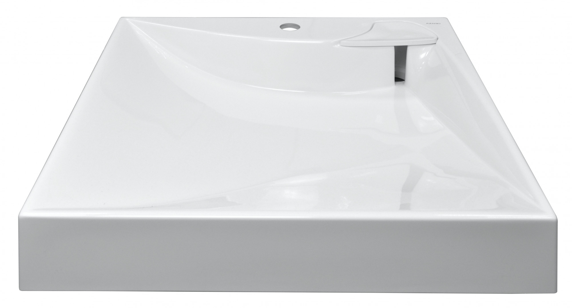 Раковина подвесная Gratsiy 597х598х90 литьевой мрамор белая CS00078505 Azario