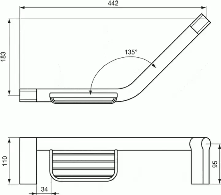 Поручень c мыльницей Connect New A9160AA