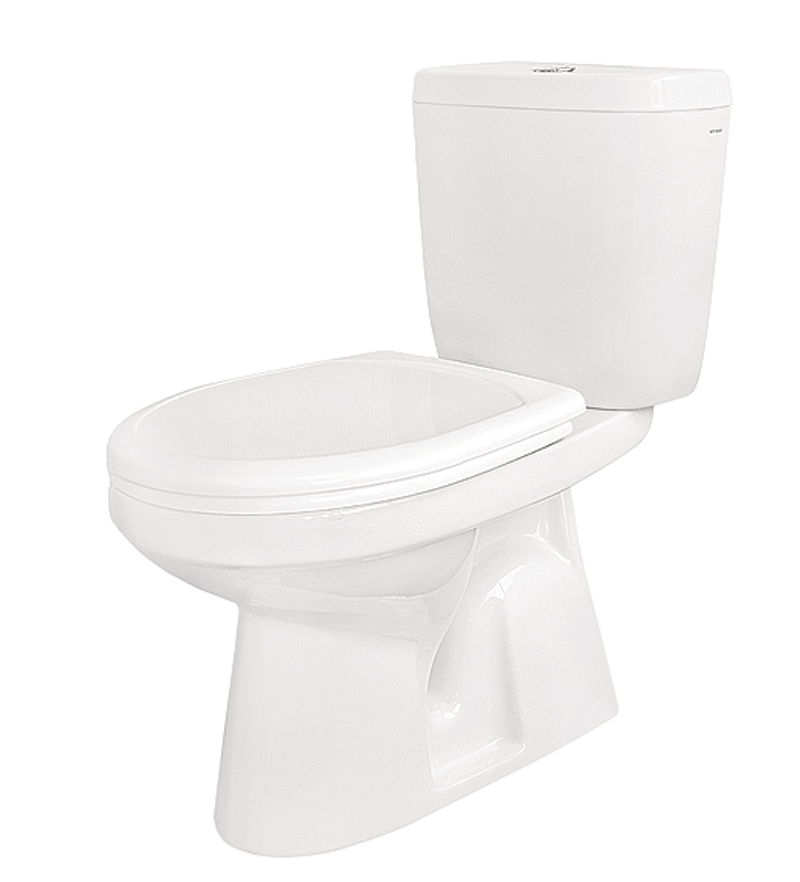 Унитаз-компакт Анимо, дюропласт, в пол, бел., 2-реж., Santek 302133