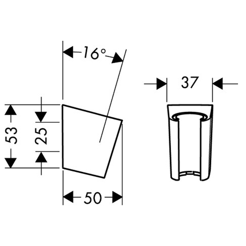 Держатель душа Rebris S 28331700 HANSGROHE