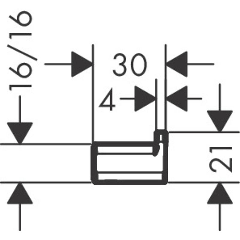 Крючок AddStoris 41742670 HANSGROHE