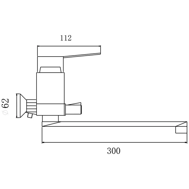 Смеситель для ванны Олимп 227023 Антей