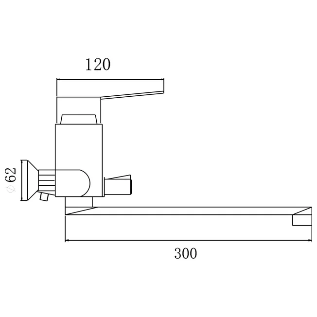 Смеситель для ванны Лига 227027 Антей