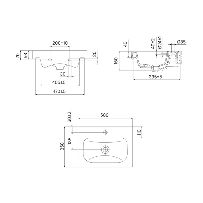Тумба с умывальником подвесная с дверцами, белая, 50 см, Zodiac ZOD5CD0i95K Iddis