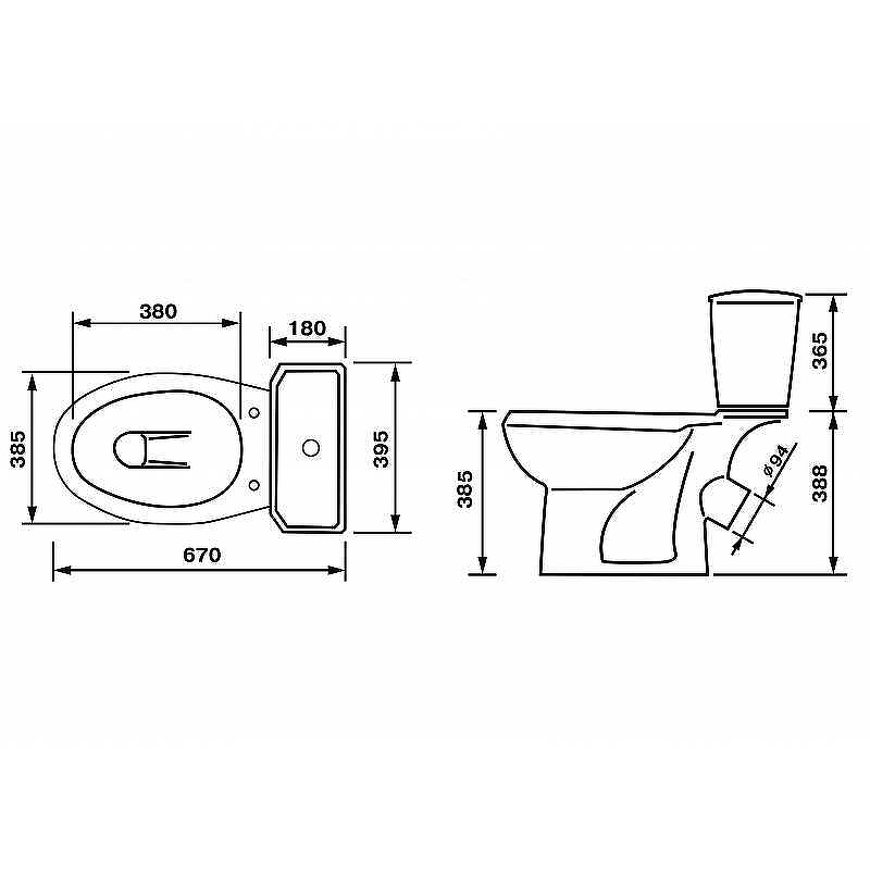 Унитаз-компакт Антивсплеск Комфорт нижний подвод, микролифт Элисса 43301130306 Оскольская керамика