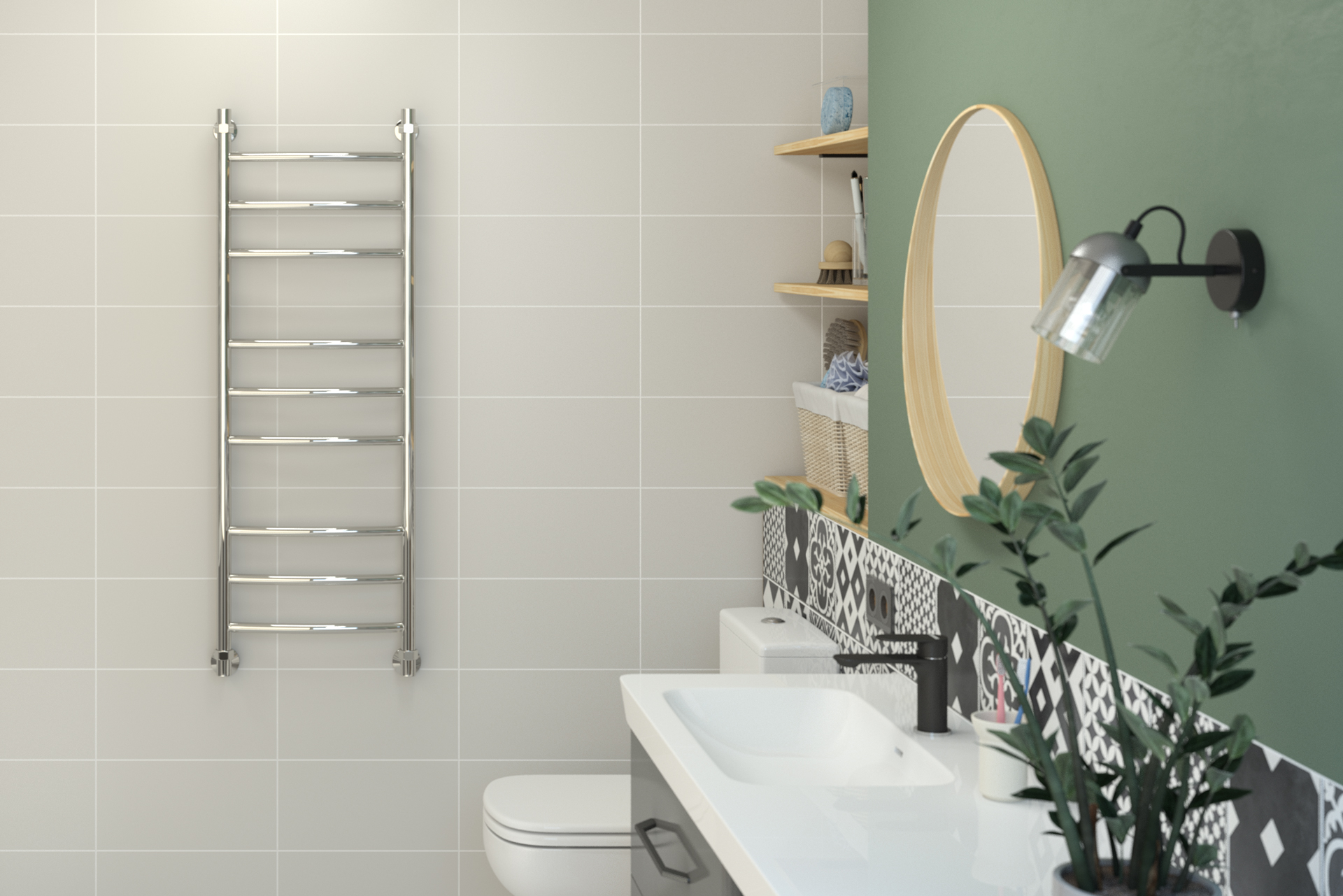 Полотенцесушитель Аксиома-20 1200х400 (Без покрытия) 00662-1240 Стилье