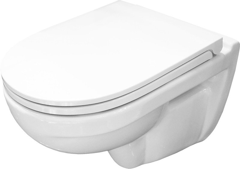 Унитаз подвесной Best SL DM белый (сиденье дюропласт с микролифтом), BSTSLWH0104 Sanita Luxe