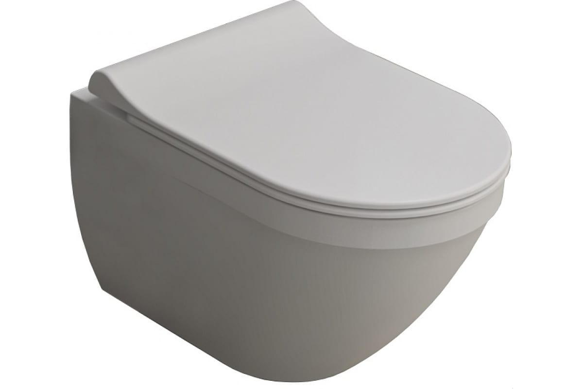 Унитаз подвесной безободковый в комплекте с сиденьем микролифт IDEA 2,0 /00061962/ Kale