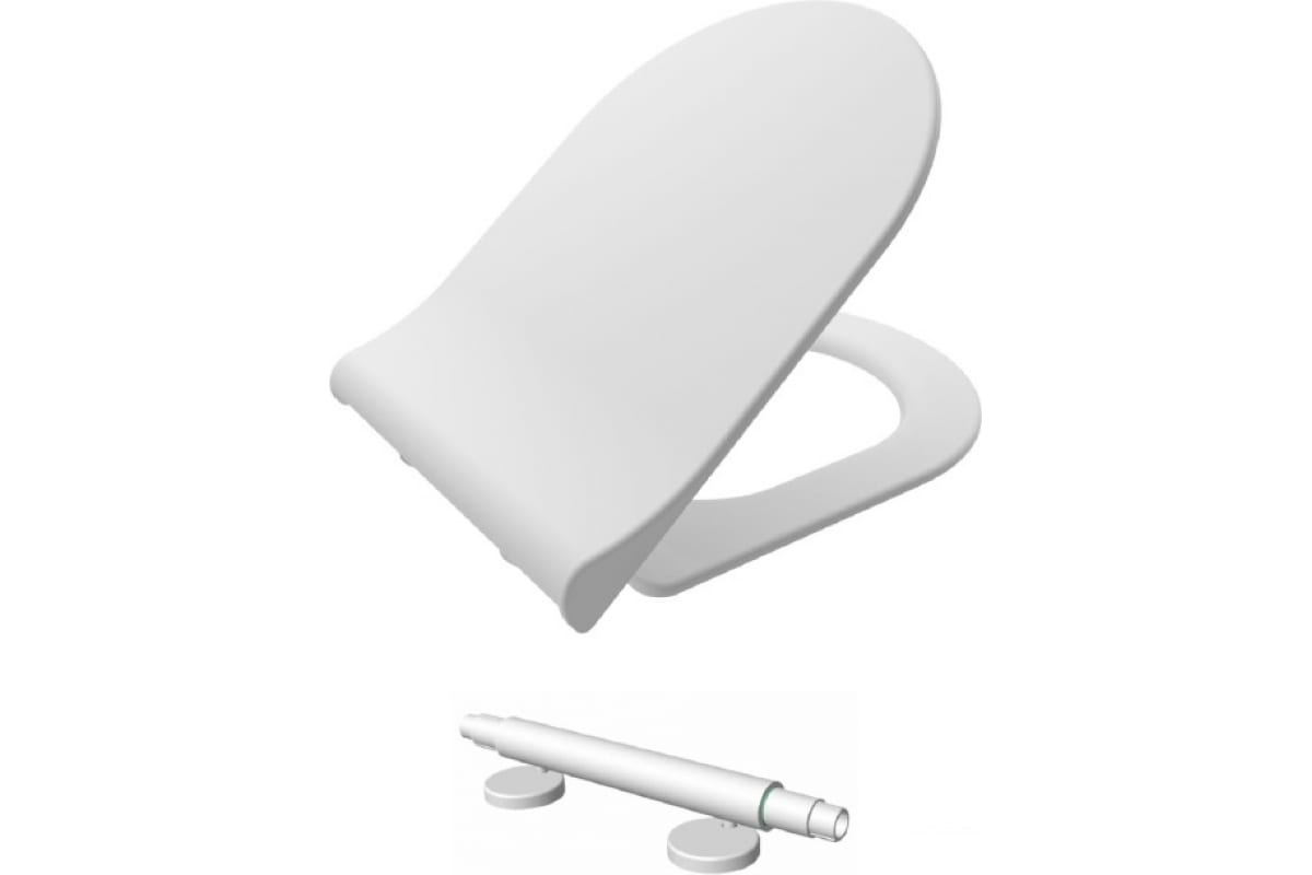 Унитаз подвесной безободковый в комплекте с сиденьем микролифт IDEA 2,0 /00061962/ Kale