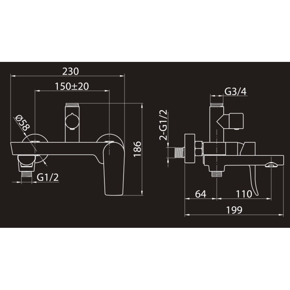 Душевая система (Set-25-New) 2305599-2L Elghansa
