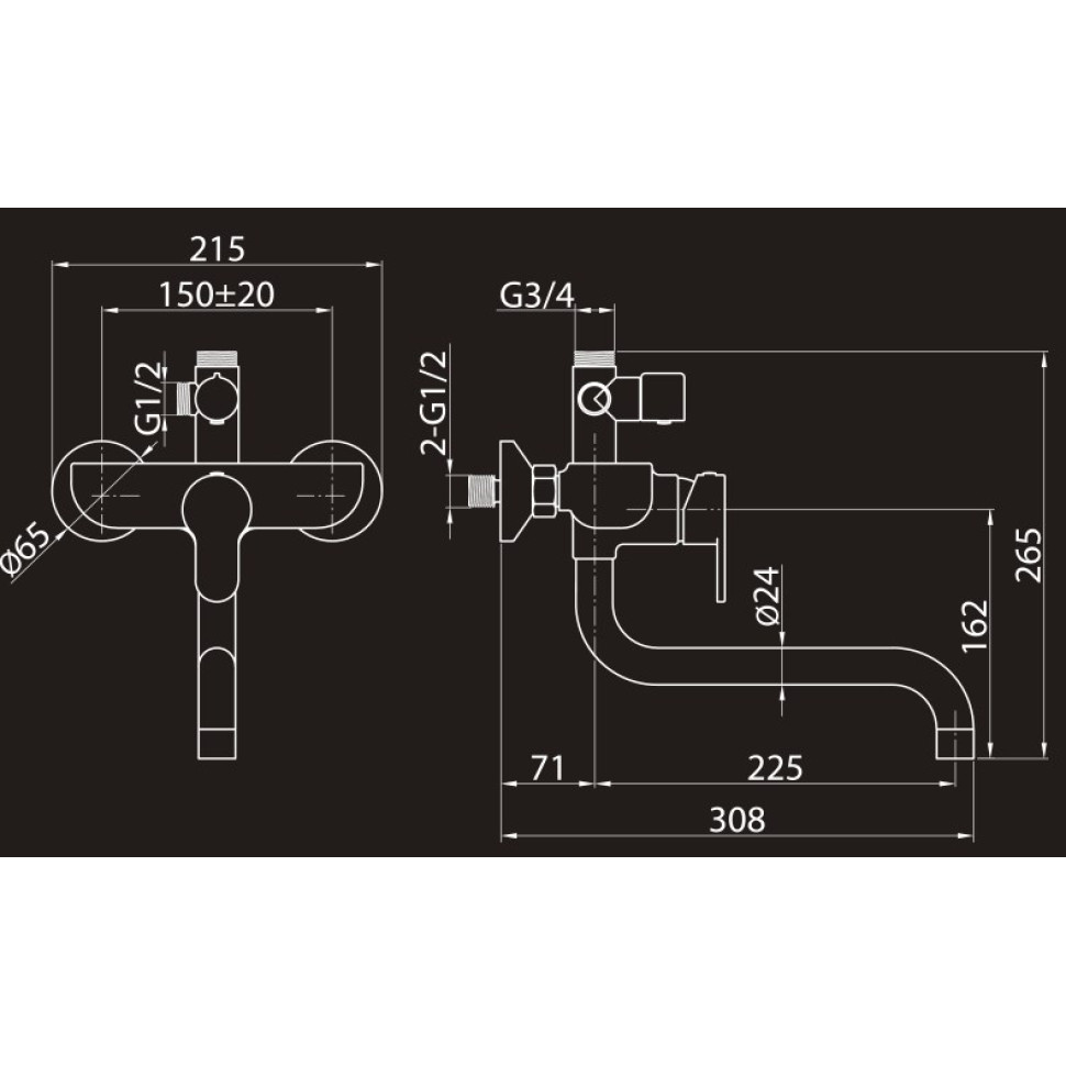 Душевая система (Set-11) 2304483-2L Elghansa
