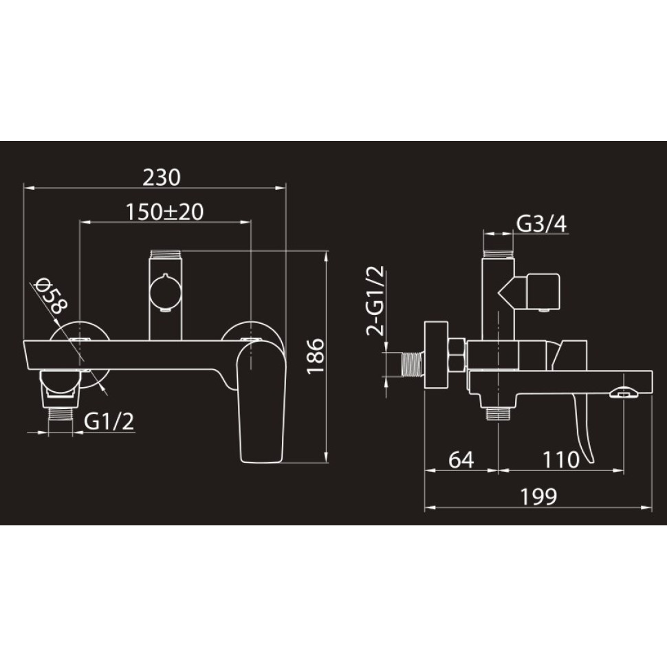 Душевая система (Set-14) 2305599-2L Elghansa