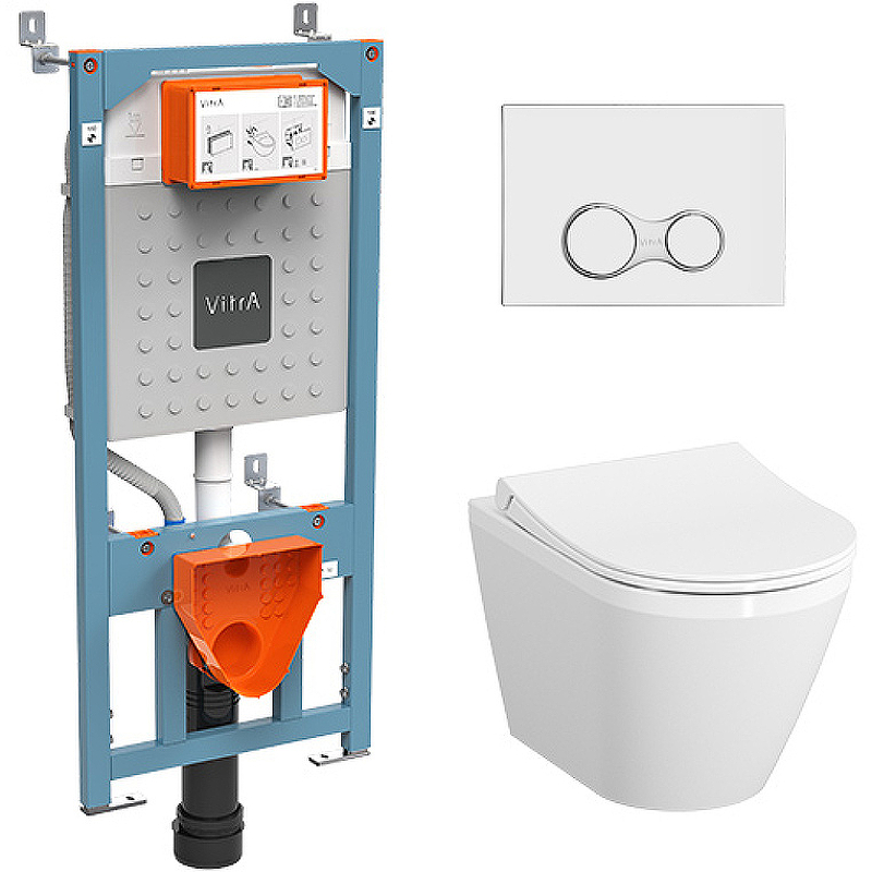 Унитаз с инсталляцией Integra Round 9856B003-7205 Vitra