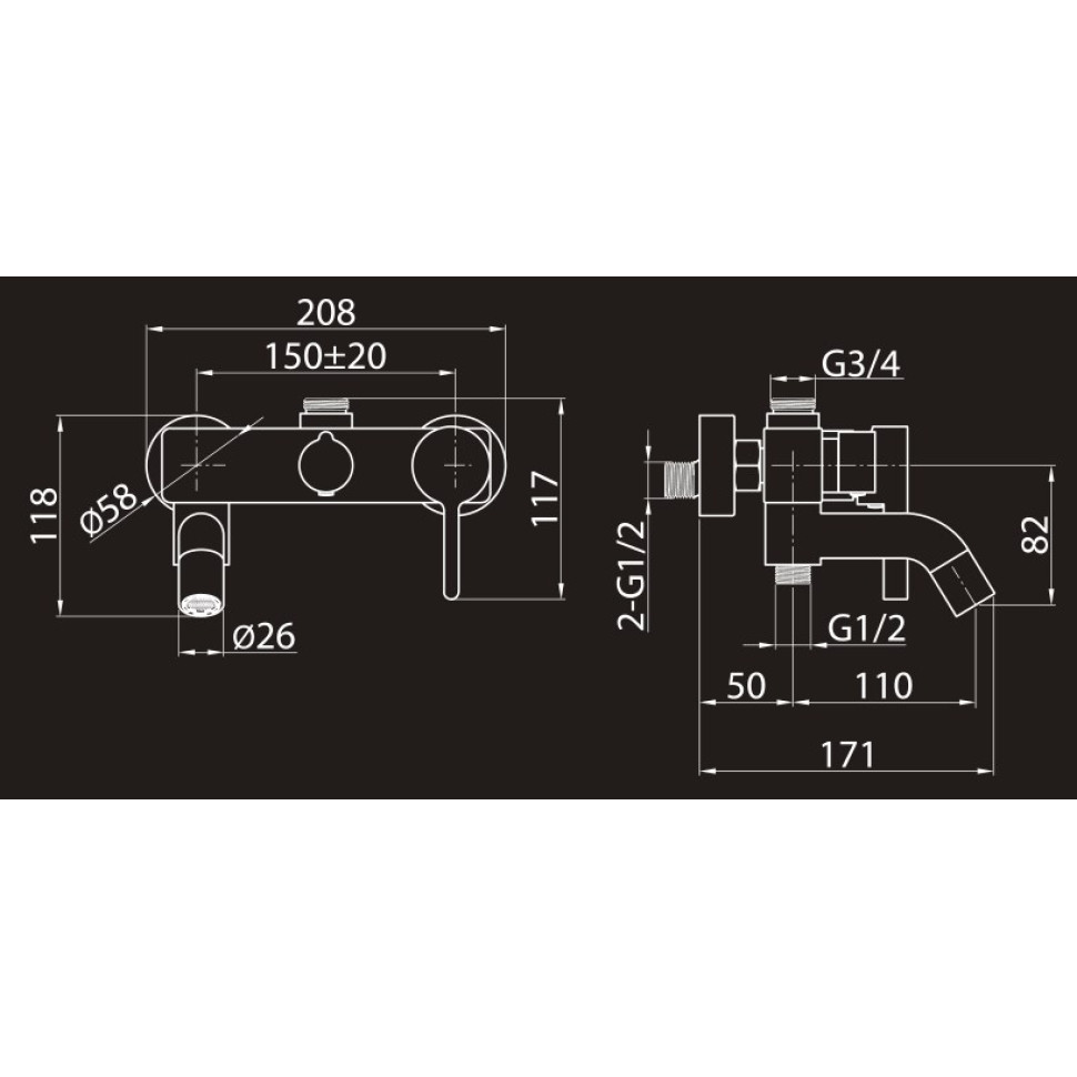 Душевая система (Set-24) 2330524-2L Elghansa