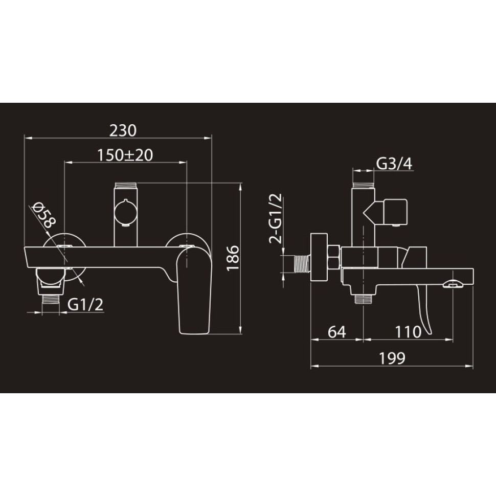 Душевая система (Set-13) 2305599-2L Elghansa