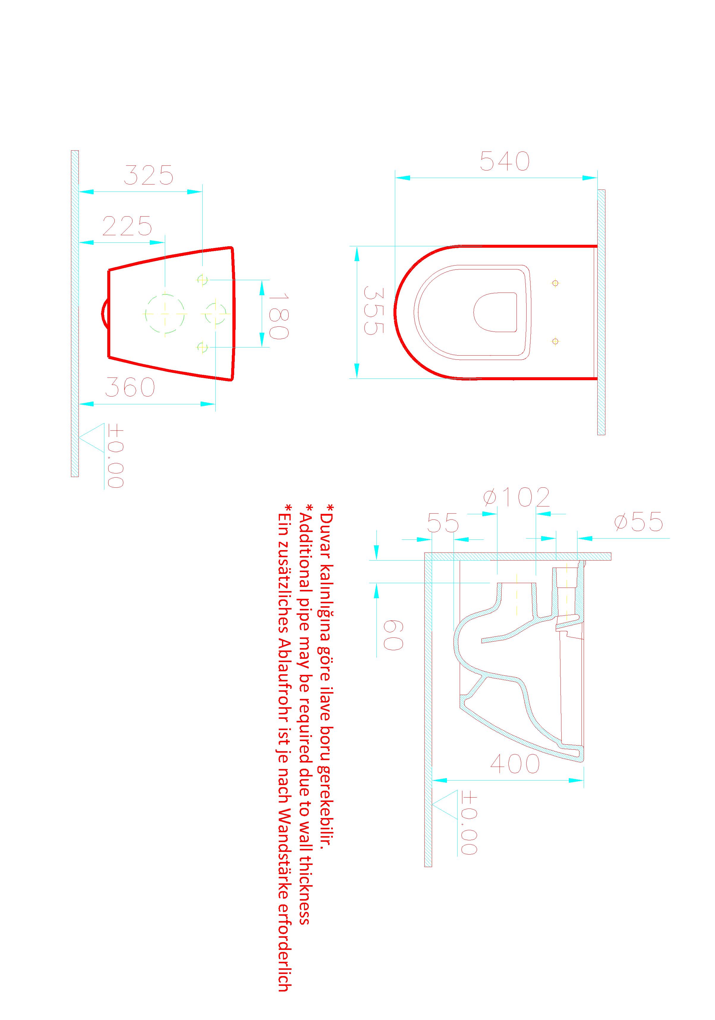 Унитаз подвесной безободковый Nest QFlush 7870B403-0075 Vitra