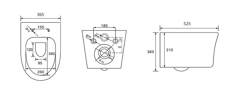 Унитаз подвесной безободковый Ника с сиденьем микролифт AQ2009-00 Aquatek