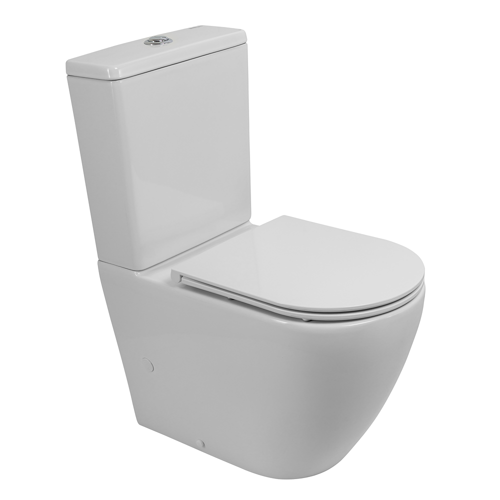 Чаша напольного унитаза безободкового смыв Tornado SFERA-R BB2141CP-TOR Belbagno