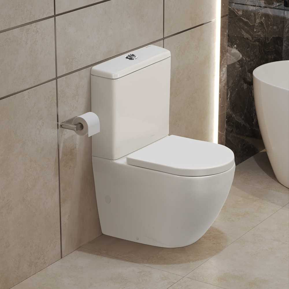Чаша напольного унитаза безободкового смыв Tornado SFERA-R BB2141CP-TOR Belbagno