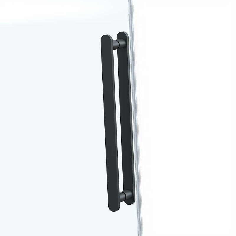 Душевая дверь Como Soft 120, черный, стекло прозрачное VDS-1CS120CLB Vincea