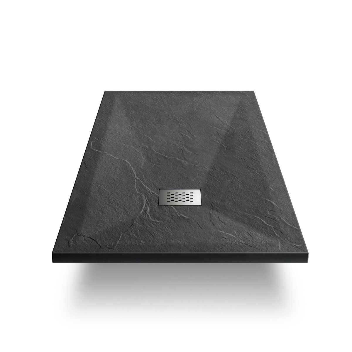 Душевой поддон из искусственного камня 110х80, антрацит VST-4SR8011A Vincea