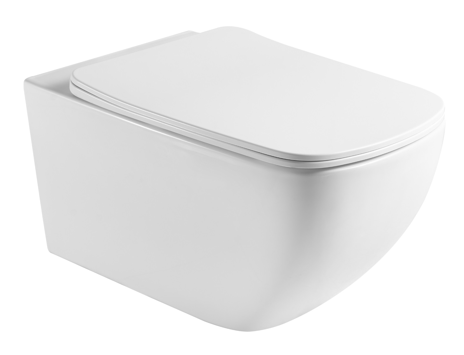 Унитаз подвесной безободковый Медея AQ1537T-00 с сиденьем микролифт Aquatek