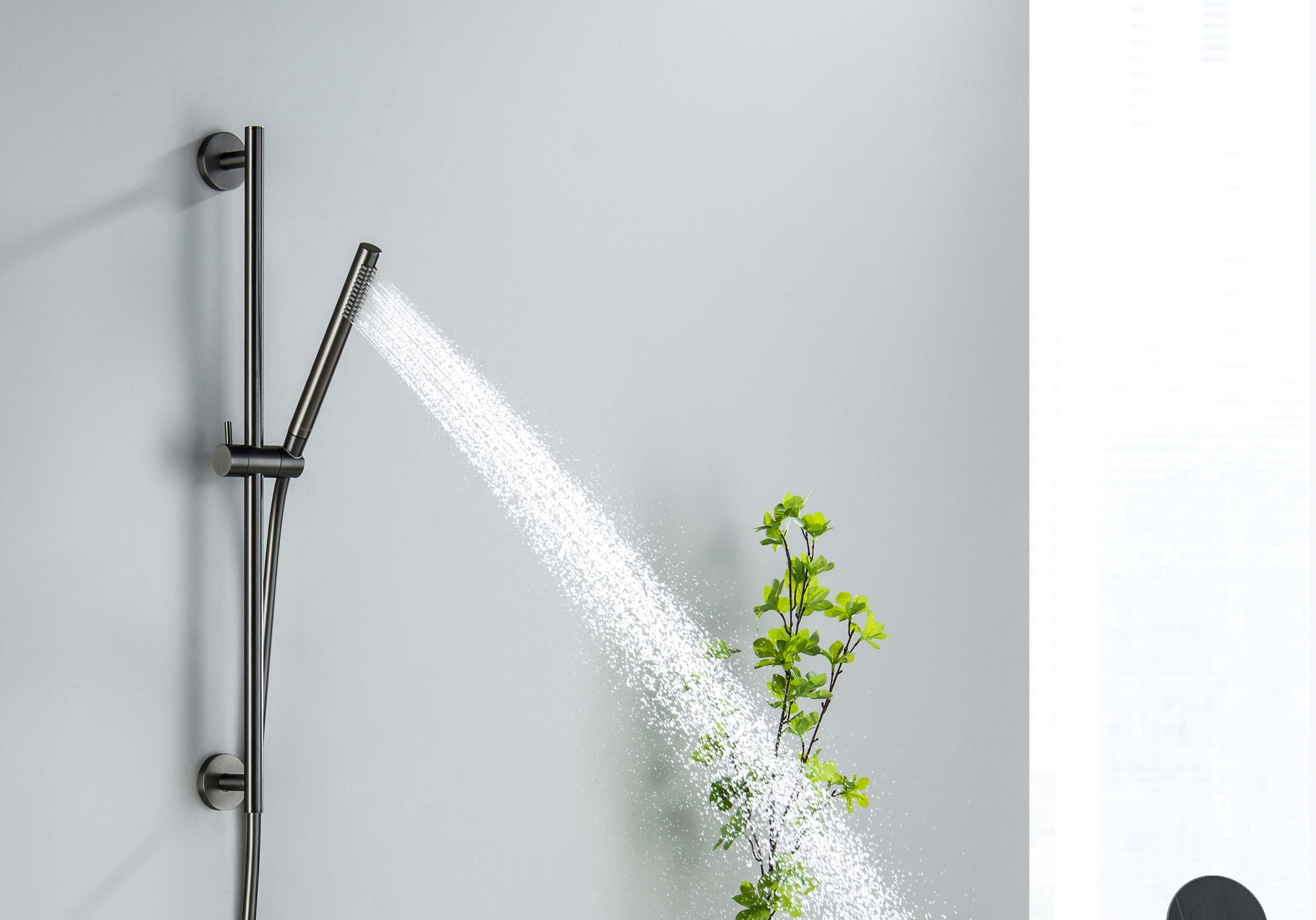 Душевой гарнитур Европа AQ2012BGM оружейная сталь Aquatek