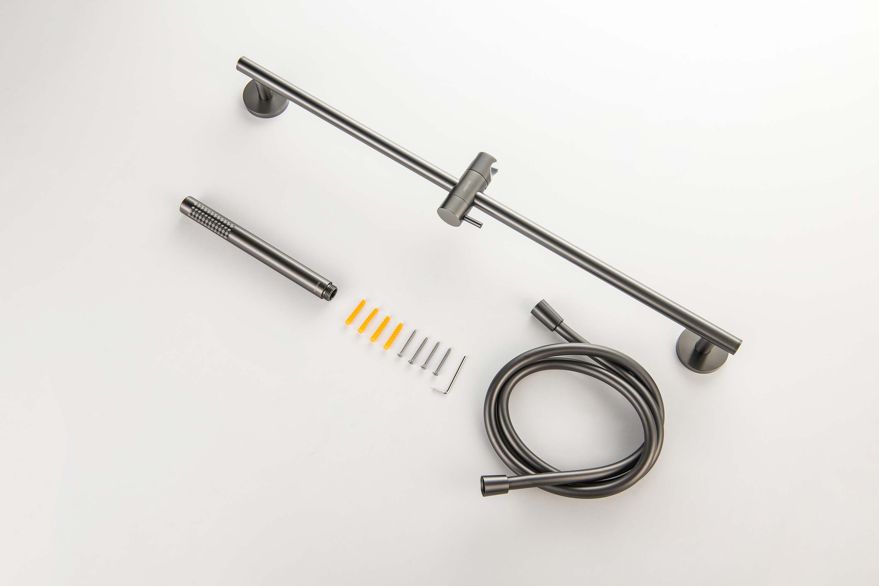 Душевой гарнитур Европа AQ2012BGM оружейная сталь Aquatek