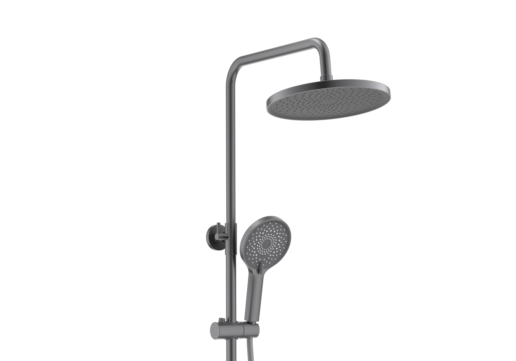 Душевая система Лугано AQ2740BGM оружейная сталь Aquatek