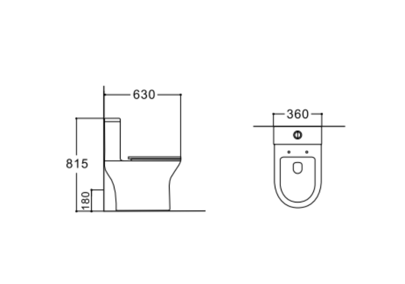 Унитаз-компакт Леон AQ2785T-00 с сиденьем микролифт Aquatek