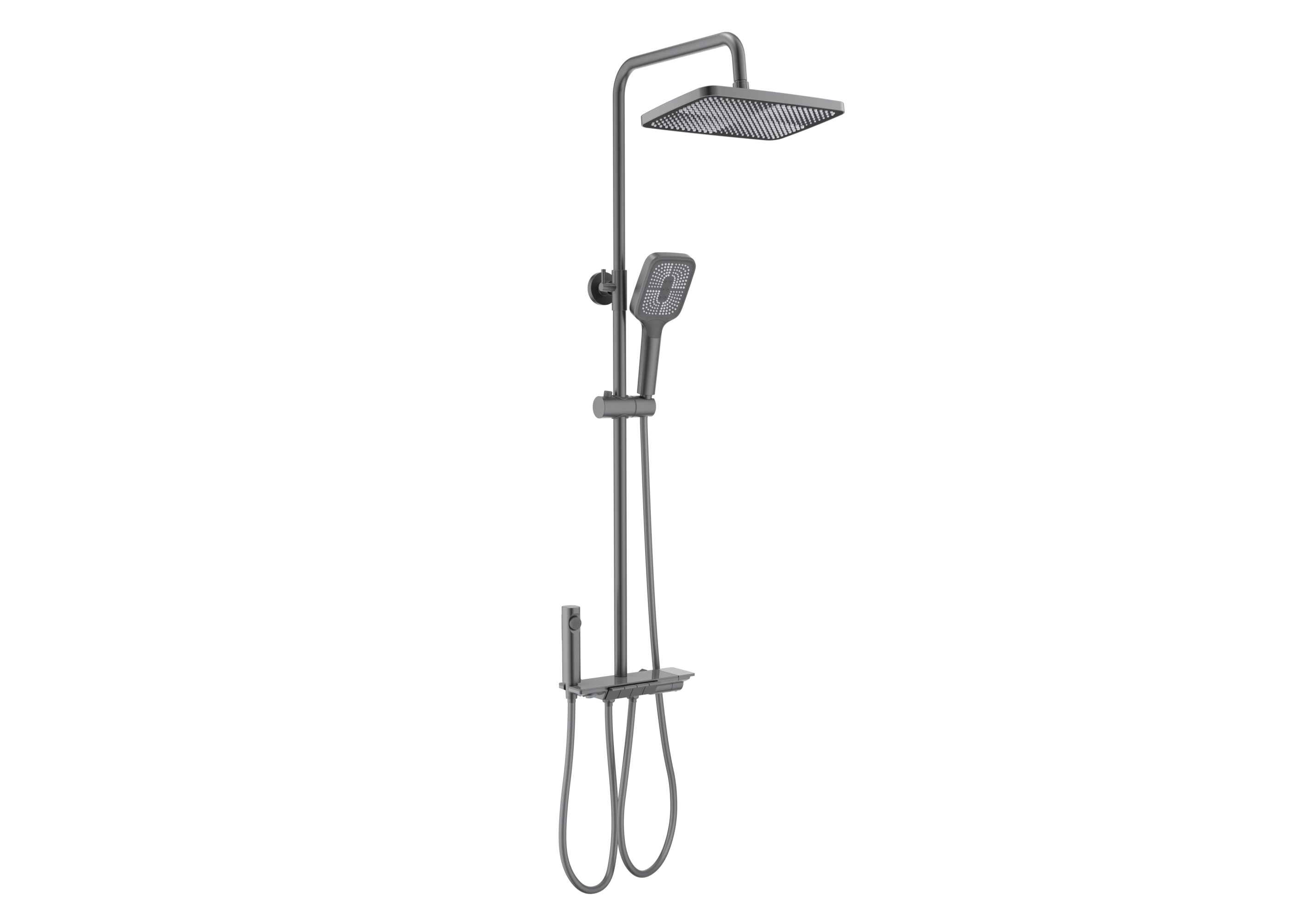 Душевая система Поларис AQ3040BGM оружейная сталь Aquatek