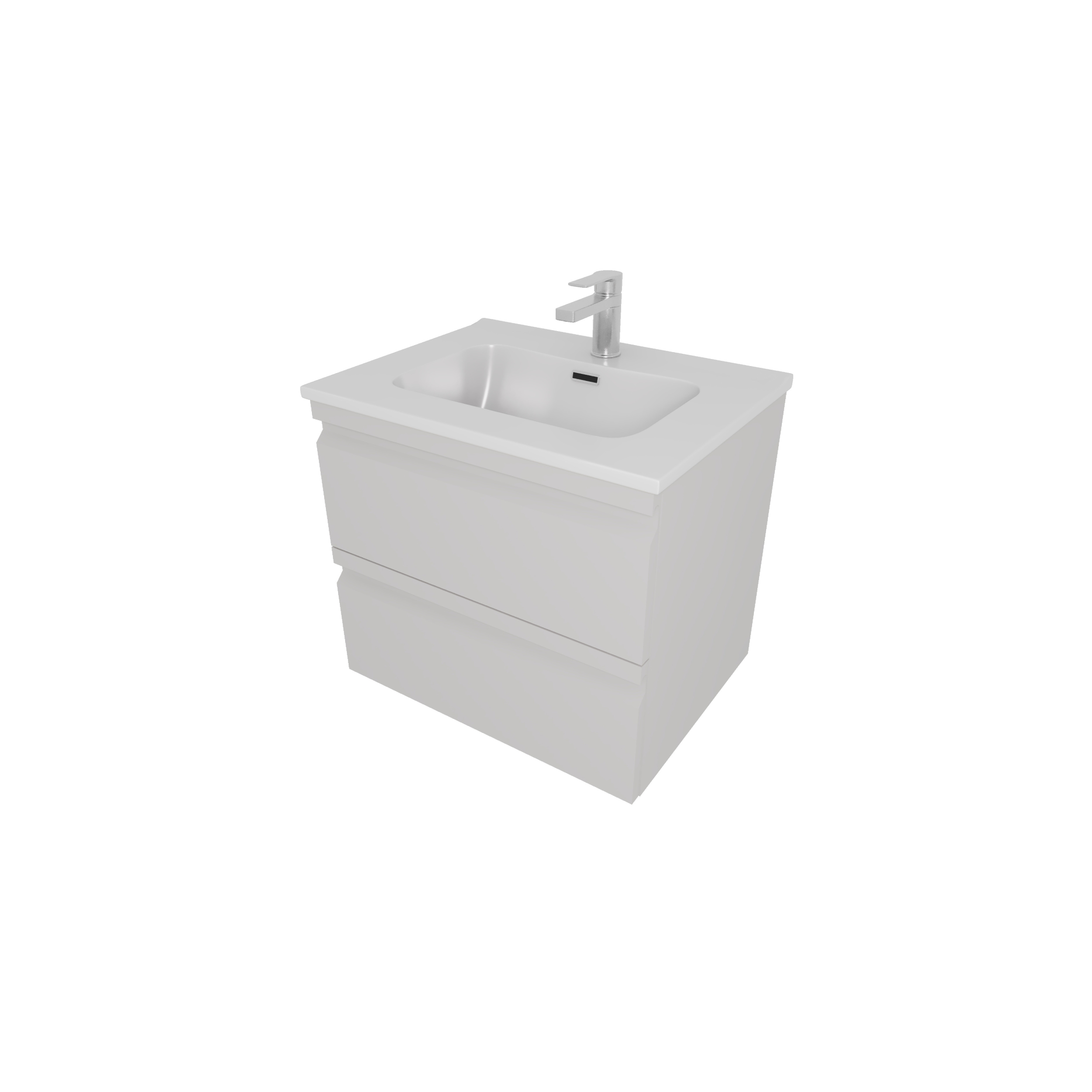 Тумба с раковиной Вега 60 AQ77060-LG серый туман Aquatek